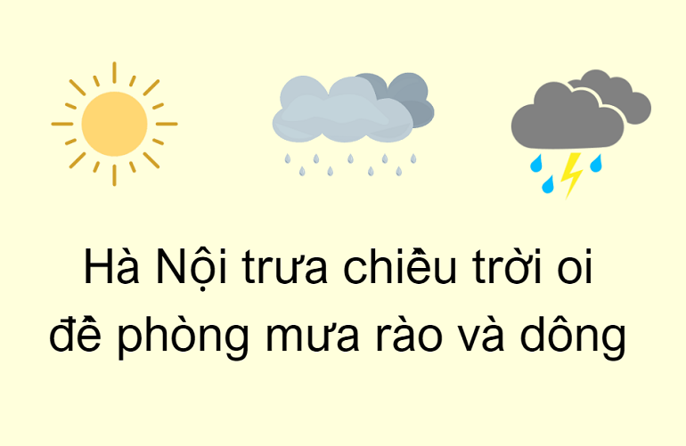 Thời tiết Hà nội hôm nay